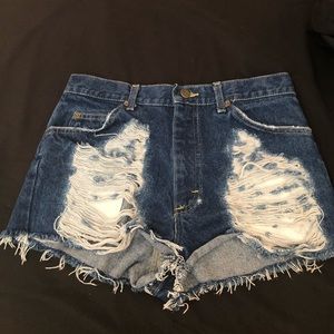 First of a kind denim shorts
